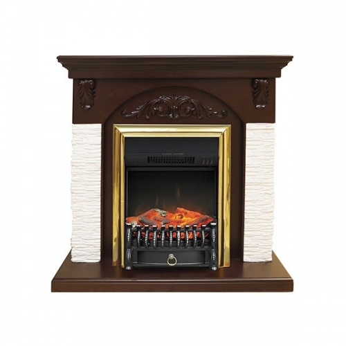 Портал из камня Royal Flame Bern мелкий сланец белый под классический очаг