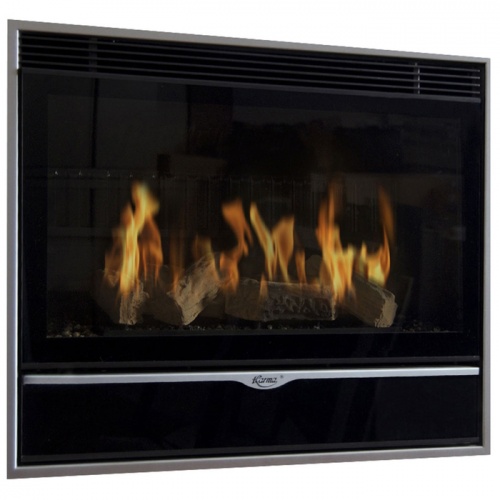 Газовый камин KARMA ELEGANCE 67 Exclusive Slim line 15 silver