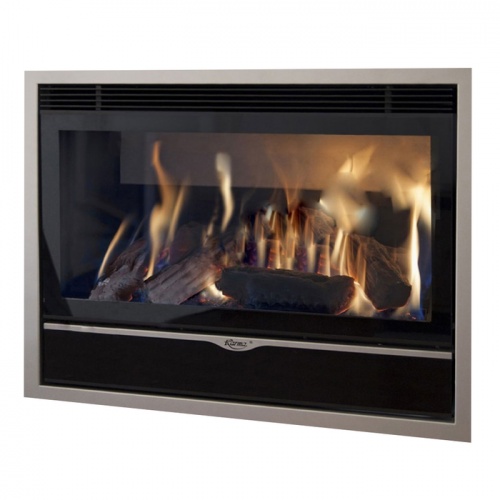 Газовый камин KARMA ELEGANCE 77 Exclusive Medium line 30 silver