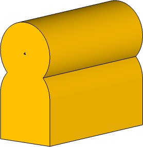 Вертикальный декоративный блок, серия SandyLine Kit, 250х130х300 мм