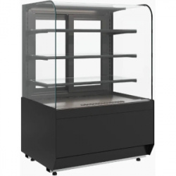 Витрина холодильная напольная ПОЛЮС KR70 VM 1,3-1 LIGHT (9005)