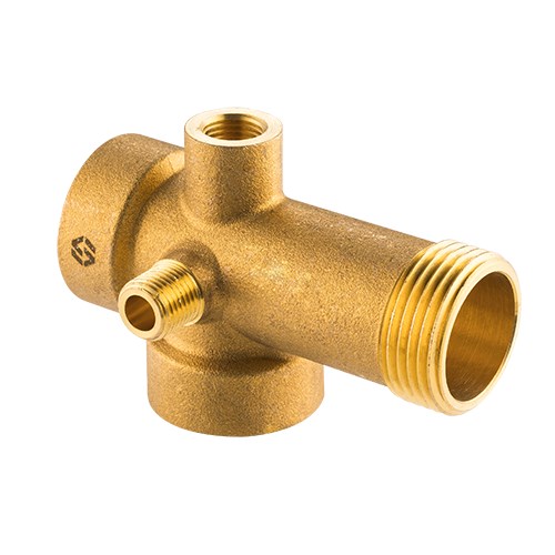 Пятиходовой переходник для насосной станции MVI 1" x 1" x 1" x 1/4" x 1/4" x 92 mm