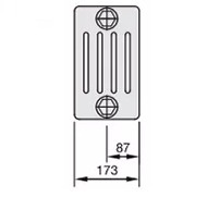 Стальной трубчатый радиатор 5-колончатый Zehnder Charleston 5050/40 №1270 3/4" RAL 9016