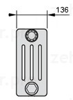 Стальной трубчатый радиатор 4-колончатый Zehnder Charleston 4055/23 №1270 3/4" RAL 9016