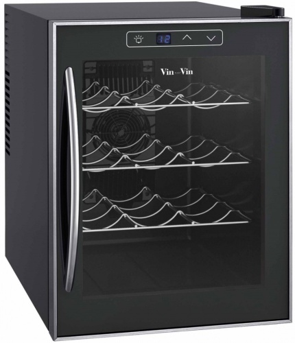 Винный шкаф Climadiff VSV12K (3 пол.-12 бут,  система Пельтье, выбор от 14 до 18С)