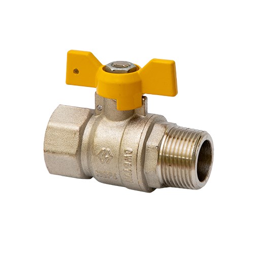 Кран Газовый MVI 3/4"внутренняя-наружная, бабочка