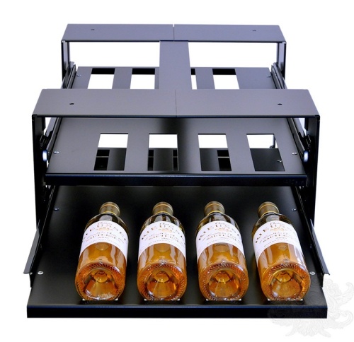 Металлическая стойка 75 5G с 2 полками на 6 бутылок 0,75 л, серия CollectionRack
