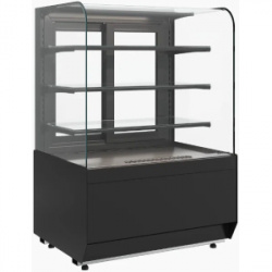 Витрина холодильная напольная ПОЛЮС KR70 VM 0,9-1 LIGHT (9005)