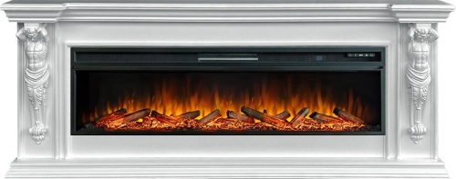 Каминокомплект Sparta 60 - Белый с очагом Vision 60 LOG LED