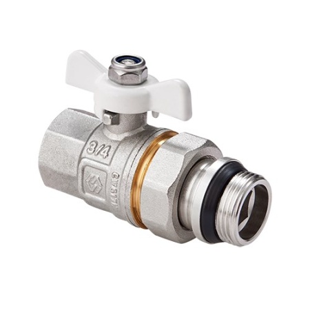 Кран-американка с кольцом 1/2" вн.-нар. бабочка