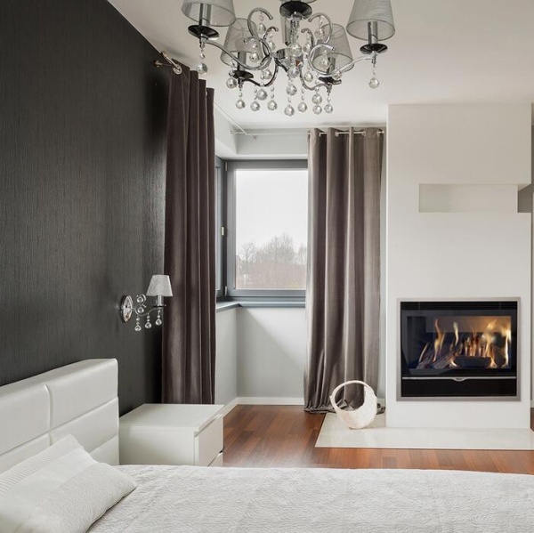 Газовый камин KARMA ELEGANCE 77 Exclusive Medium line 30 silver