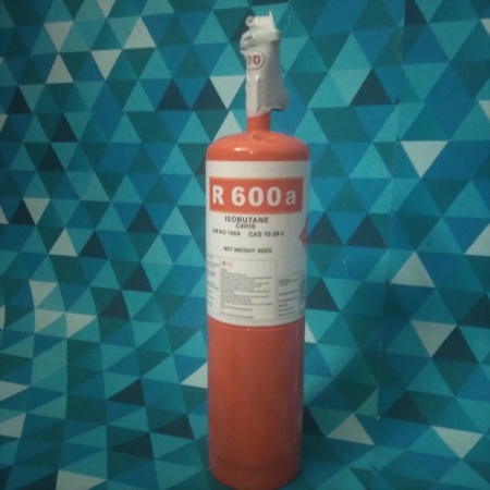 Хладон R-600а баллон 420гр. с вентилем (Китай)