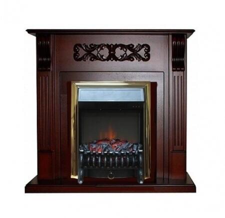 Электрокамин (очаг) со звуком для дачи Royal Flame Fobos FX M Brass/Black