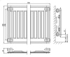 Стальной панельный радиатор Тип 10 Kermi FKO 10 500x800