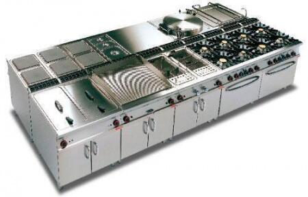 Плита газовая LOTUS PC-916G восьмигорелочная без жарочного шкафа (серия 90)