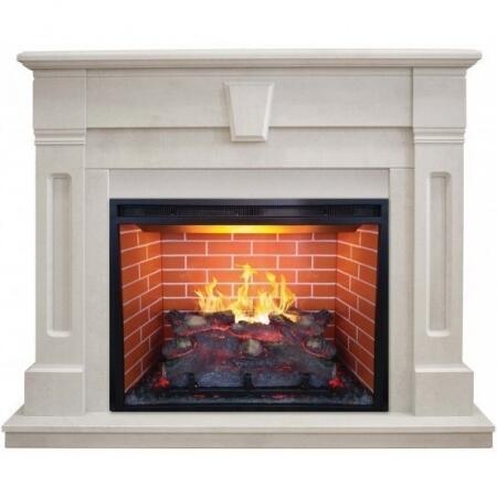 Электрокамин с увлажнителем воздуха Real-Flame Kellie 25,5/26 WT с очагом 3D Leeds 26