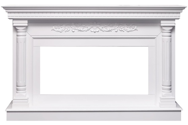 Каминокомплект Sicilia - Белый (Ширина 1530мм) с очагом Vision 42 LED