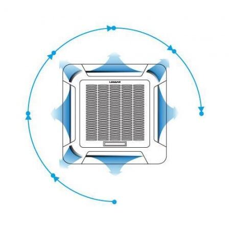 Кассетный фанкойл 2-2,9 кВт Lessar LSF-400BE42C / LZ-BEB21