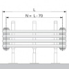 Стальной трубчатый радиатор 6-колончатый Arbonia BANK-RADIATOR 4F6300 6-и трубчатый радиатор, 4 секц