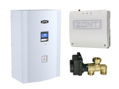 Миникотельная-SET ZOTA MK-S 15 кВт (котел + клапан ГВС ZOTA BPV + ZONT SMART 2.0 с OpenTherm)
