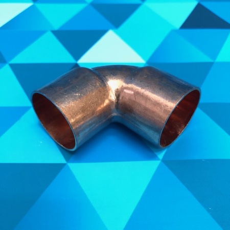 Угол медный 90гр. 1-1/8" (28,58мм.) пайка