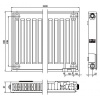 Стальной панельный радиатор Тип 11 Kermi FTV(FKV) 11 300x1400