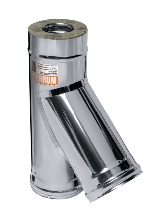 Сэндвич-тройник 135° (430/0,8мм + нерж.) Ф250х350