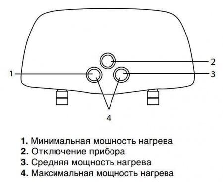 Электрический проточный водонагреватели Zanussi 3-logic T (3,5 kW) - кран